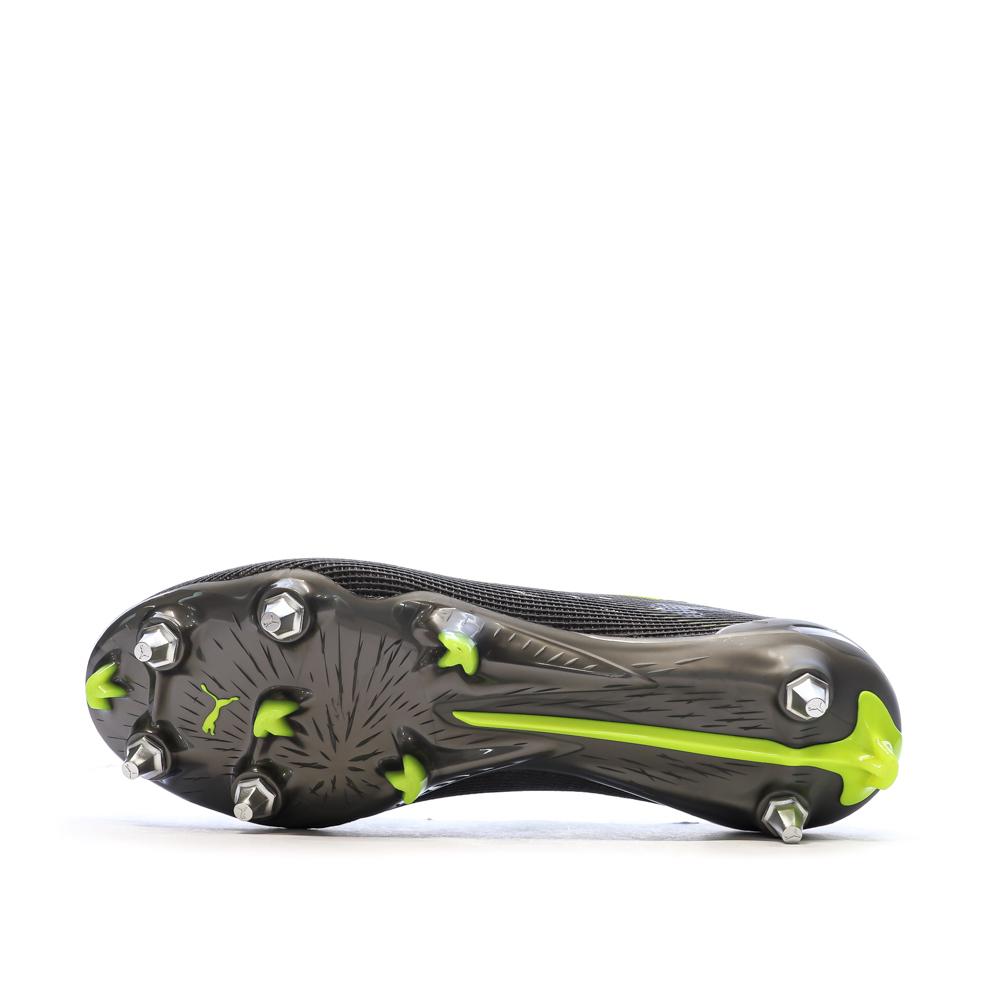 Chaussures de Foot Gris/Jaune Homme Puma Ultra 5 Ultimate MxSG vue 5
