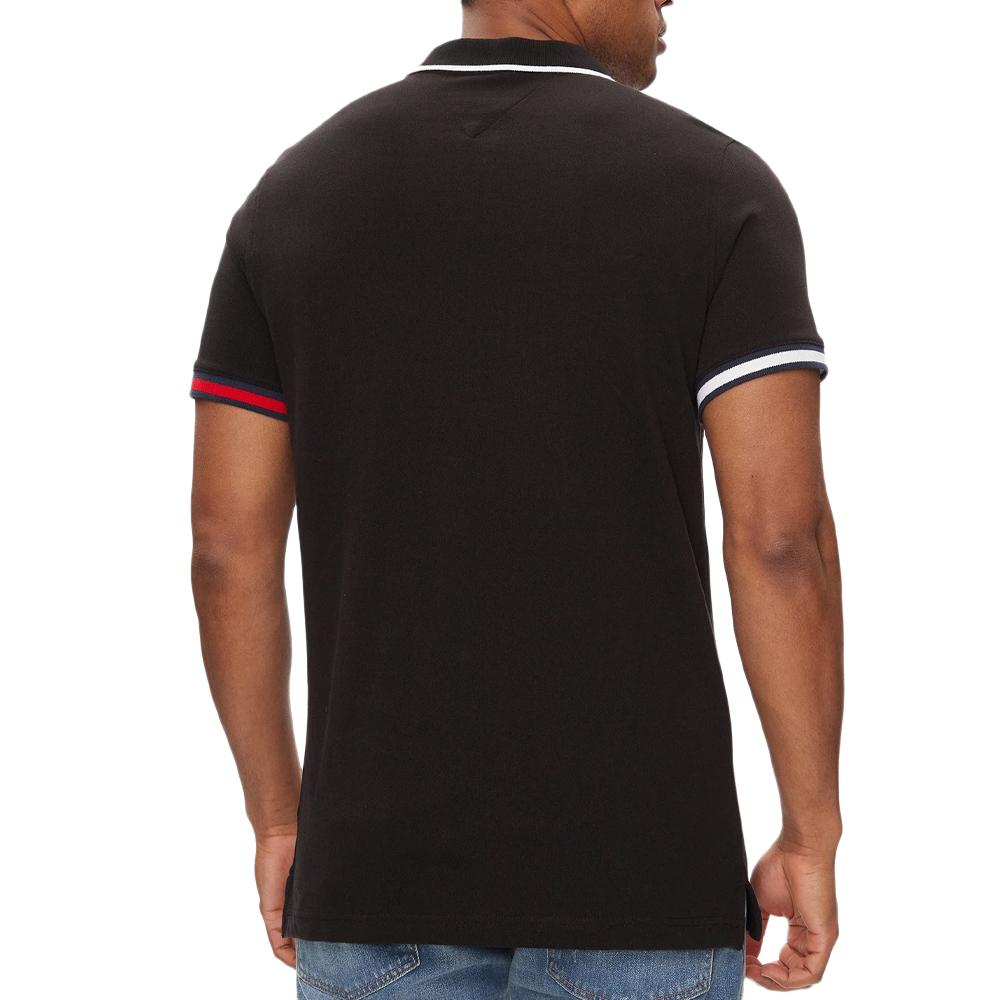 Polo Noir Homme Tommy Hilfiger DM0DM12963 vue 2