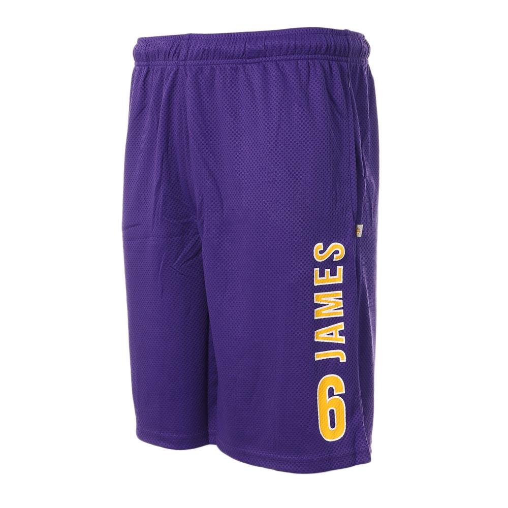 Short de Basketball Violet Homme NBA Los Angeles Lakers pas cher