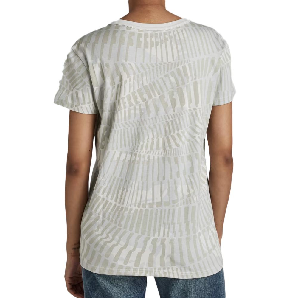 Graues T-Shirt Frau All Over Print D21210 Ansicht 2