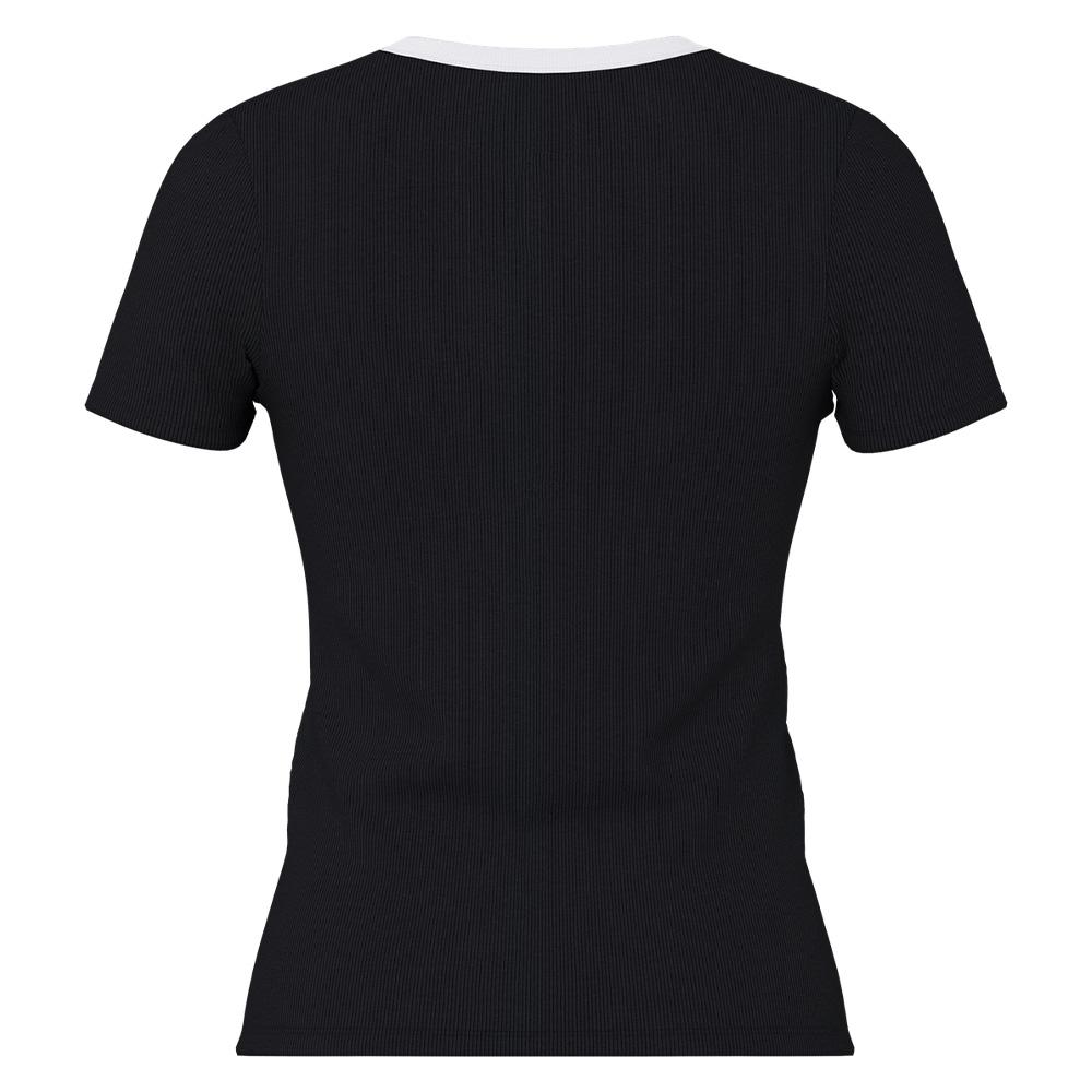 T-Shirt Noir Femme Pieces May vue 2
