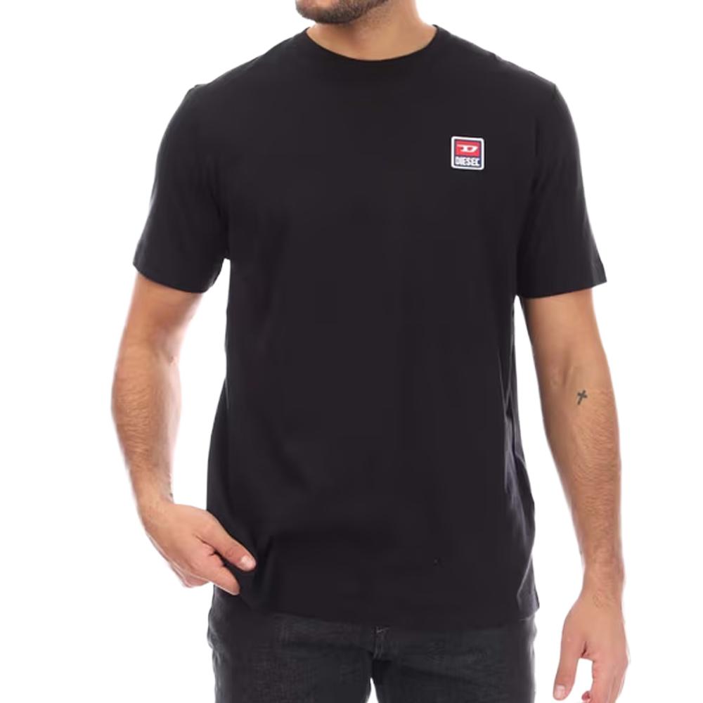 T-shirt Noir Homme Diesel Just 16 Maglietta pas cher