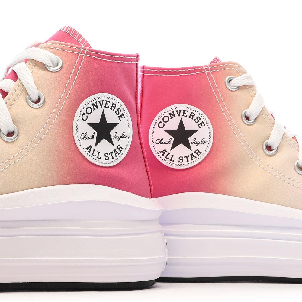 Baskets Roses Fille Converse All Star Move Platform vue 7