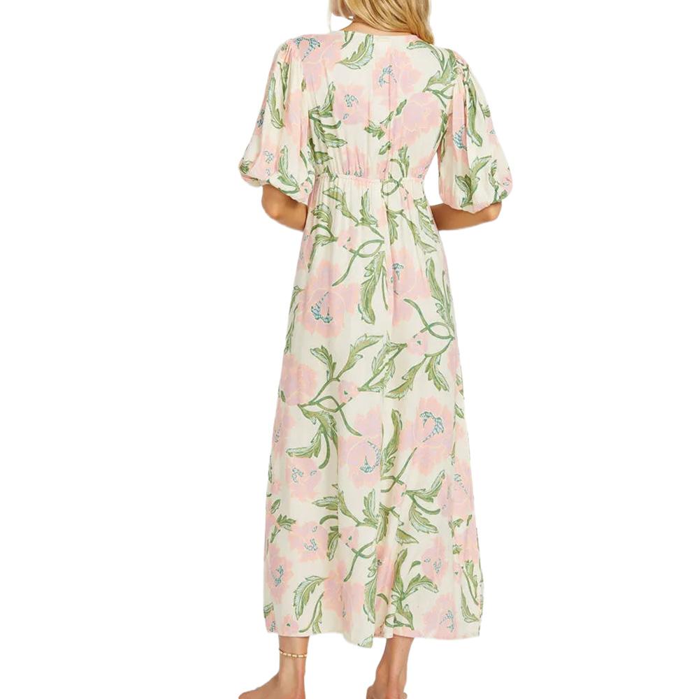 Rosa Kleid mit Blumen Frau Billabong Night Fall Ansicht 2