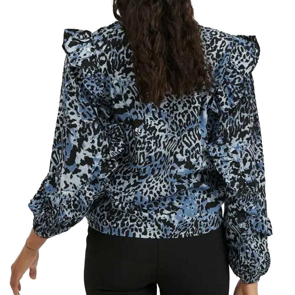 Blouse Marine Léopard Femme Vila Coco vue 2