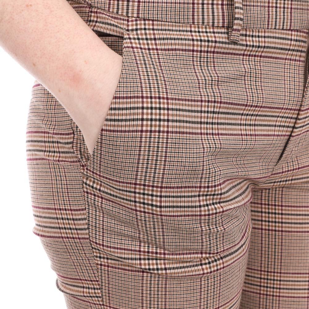 Pantalon Marron Femme Teddy Smith City Jacquard vue 3