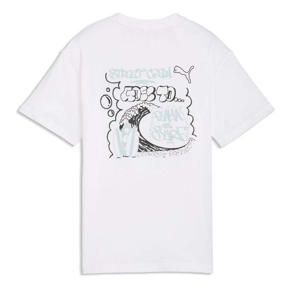 T-Shirt Blanc Garçon Puma Relaxed vue 2