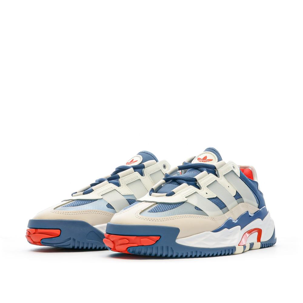 Baskets Bleu/Beige Homme Adidas Niteball ID8073 vue 6