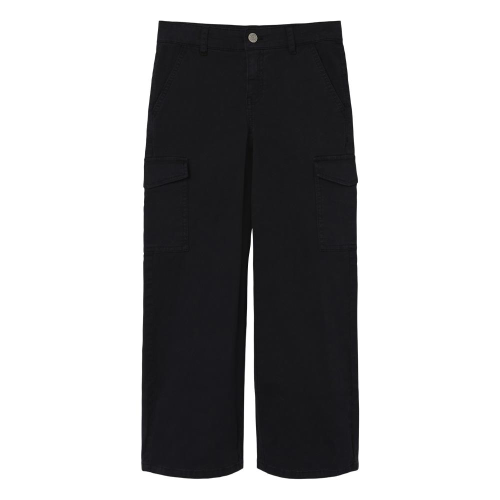 Pantalon en Toile Noir Fille Name it Wide Twill vue 3