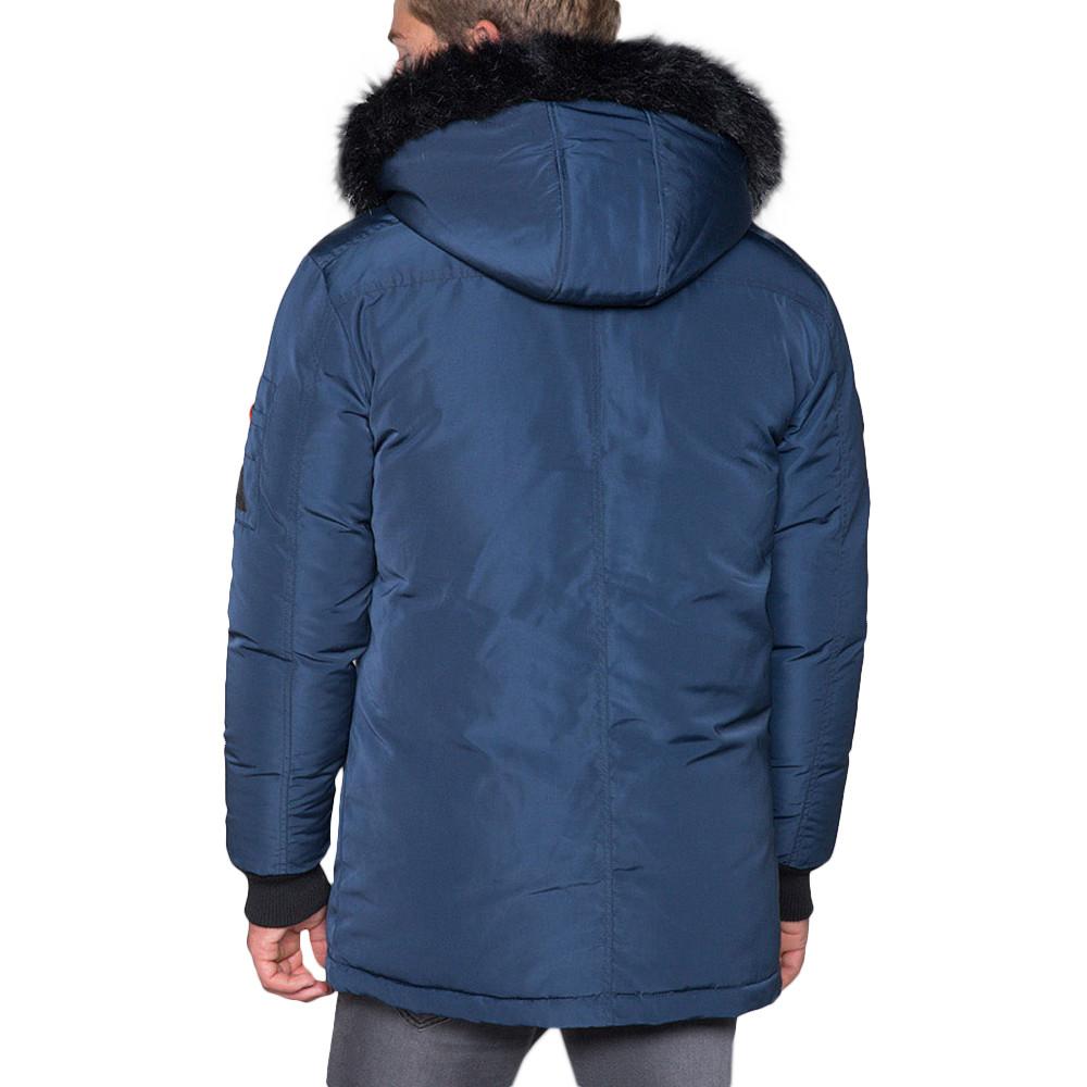 Parka Bleue Homme Deeluxe Sharkson vue 2