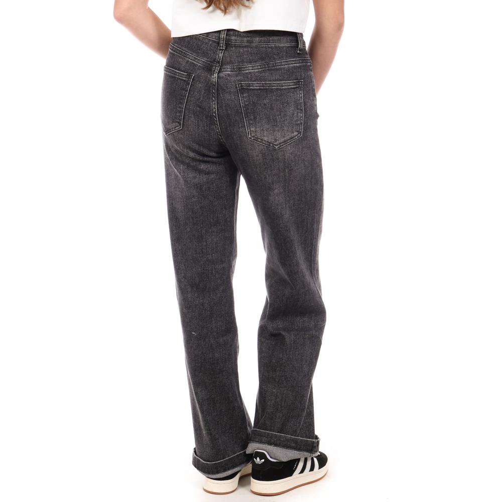 Jeans Loose Gris Délavé Femme Monday Premium Wide vue 2