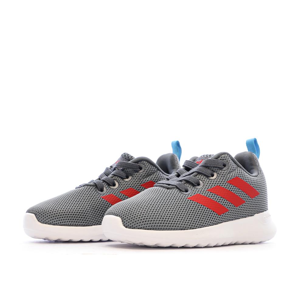Baskets Gris/Rouge Garçon Adidas Lite Racer vue 6