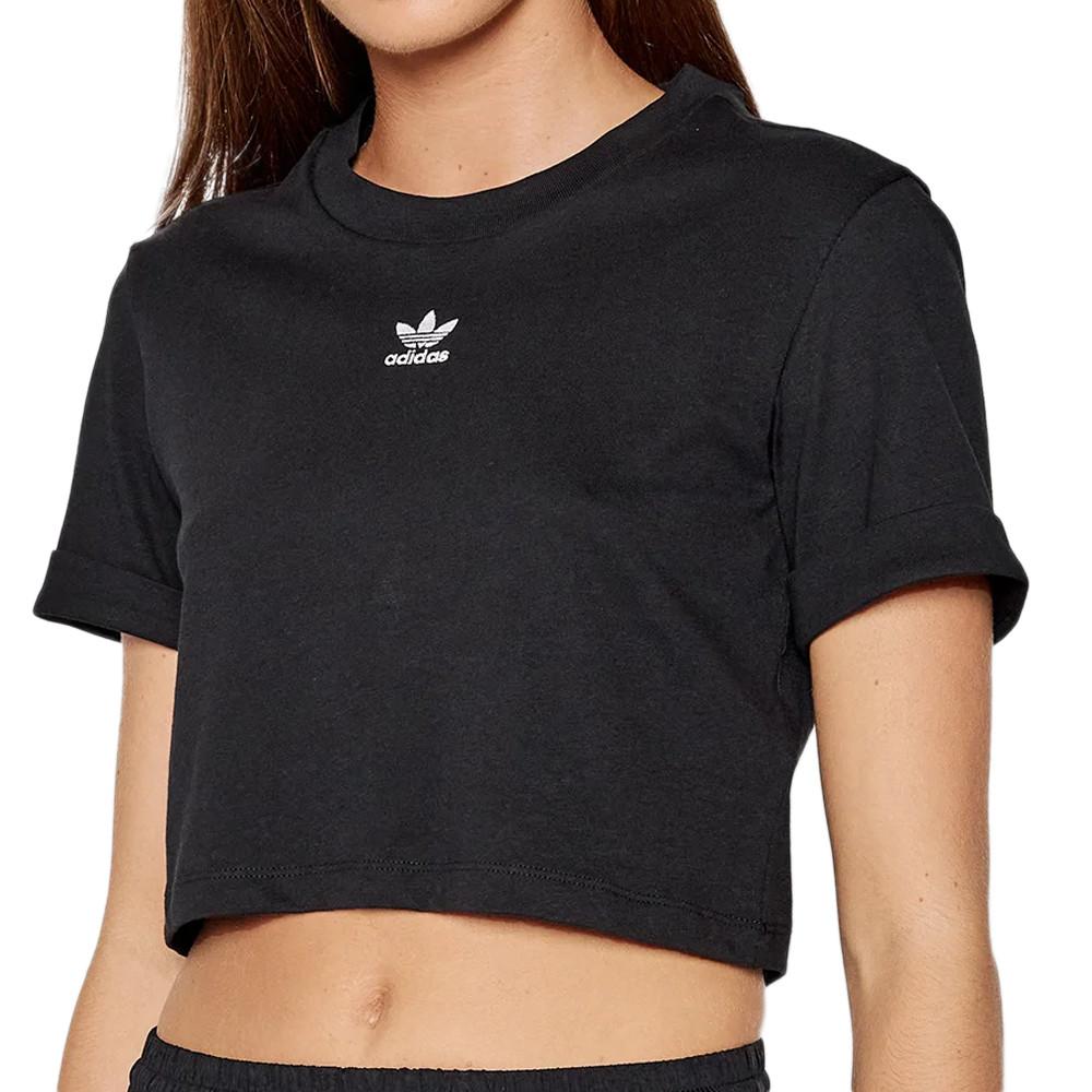 T-shirt Noir Femme Adidas H37882 pas cher