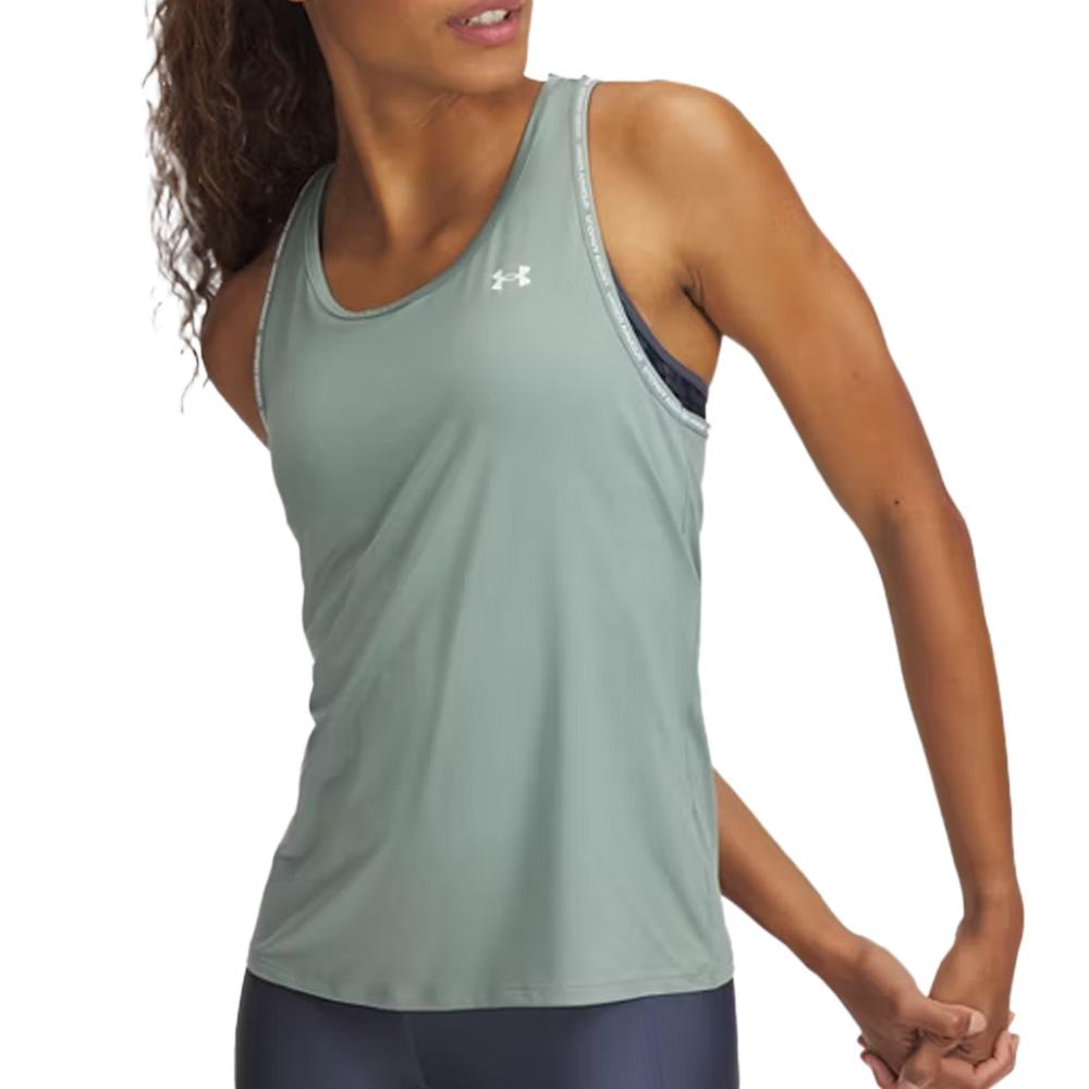 Débardeur Vert Femme Under Armour Tech Knockout pas cher