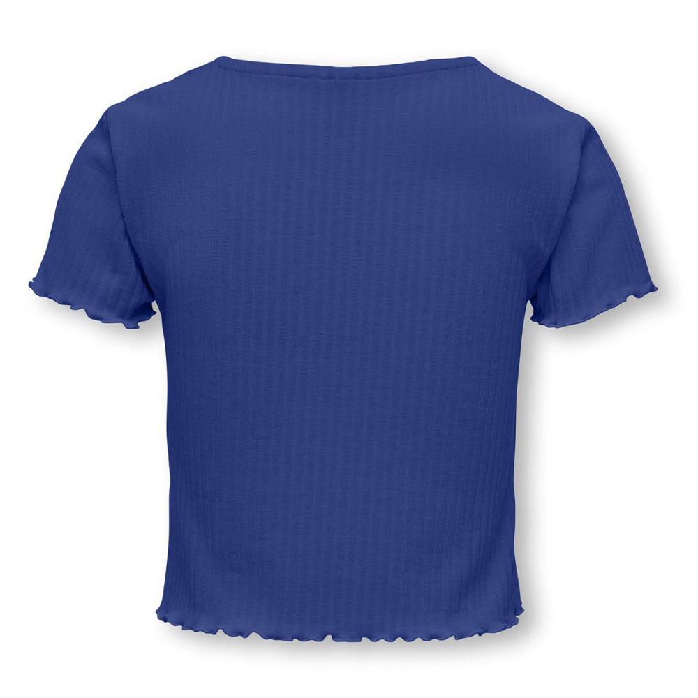 T-Shirt Elektrisch Blau Mädchen Only Nella Ansicht 2
