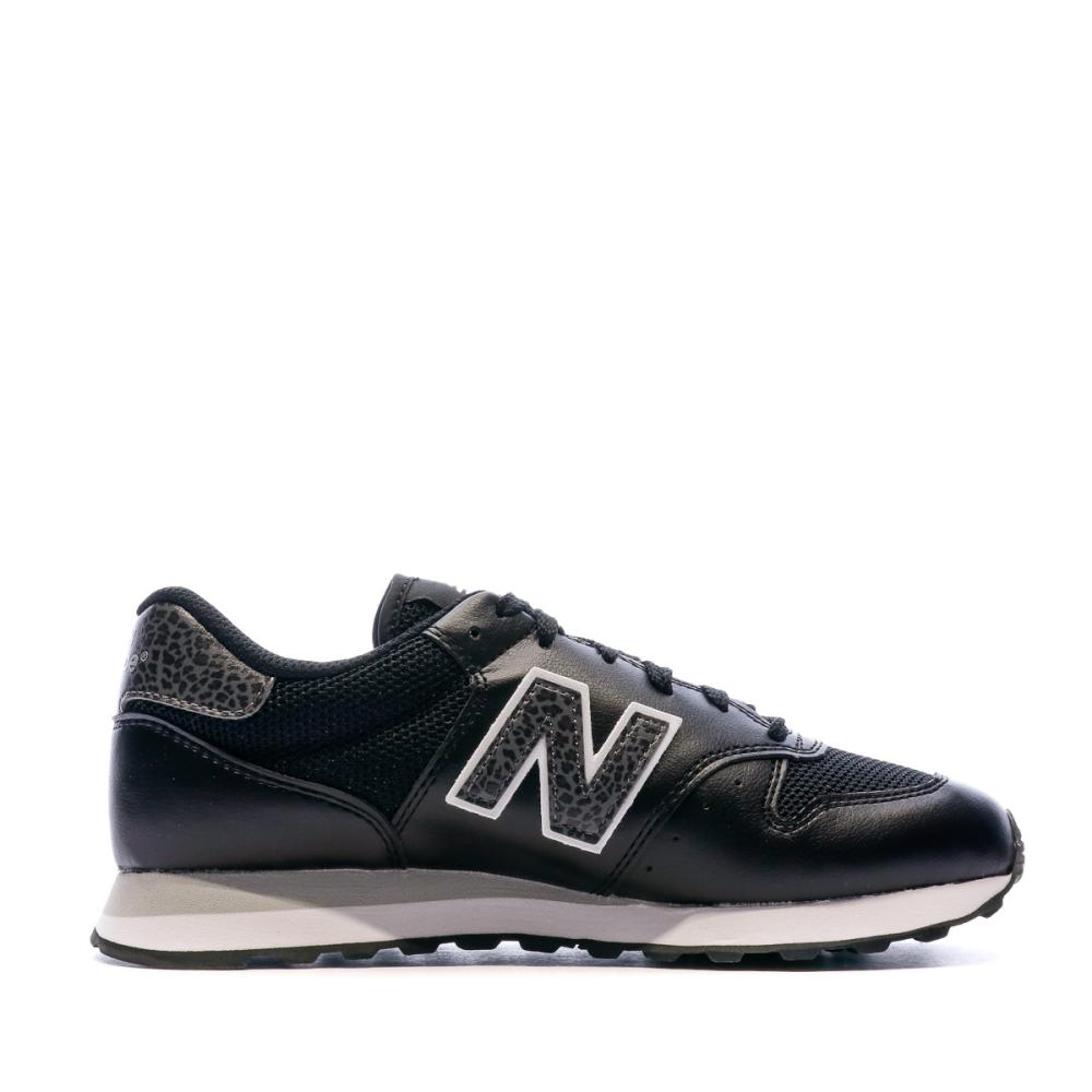 Baskets Noir/Blanche Femme New Balance 500 vue 2