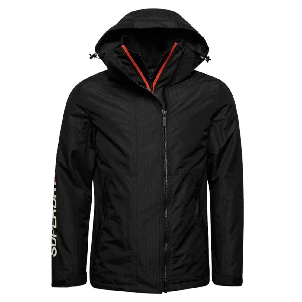 Veste Noire Homme Superdry Hooded vue 2