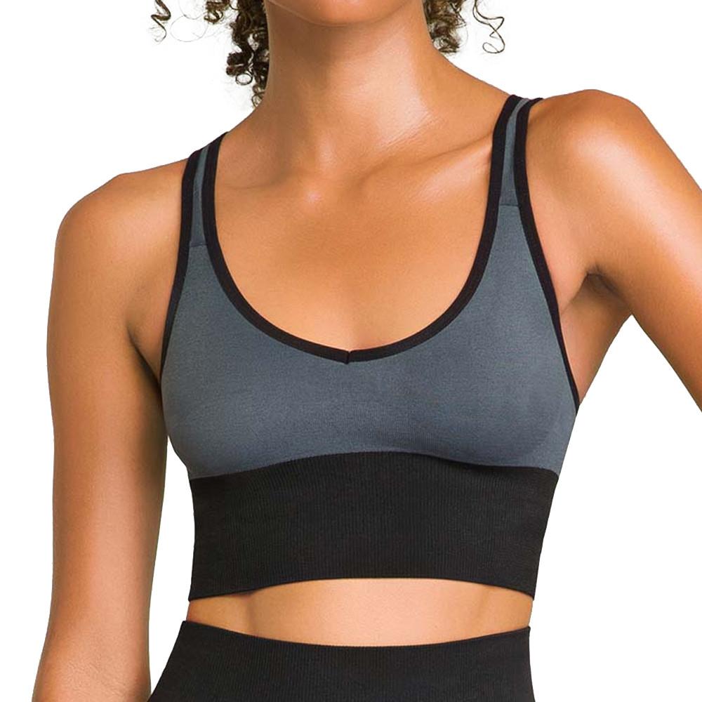 Brassière Grise femme Dim Sport D08FK pas cher