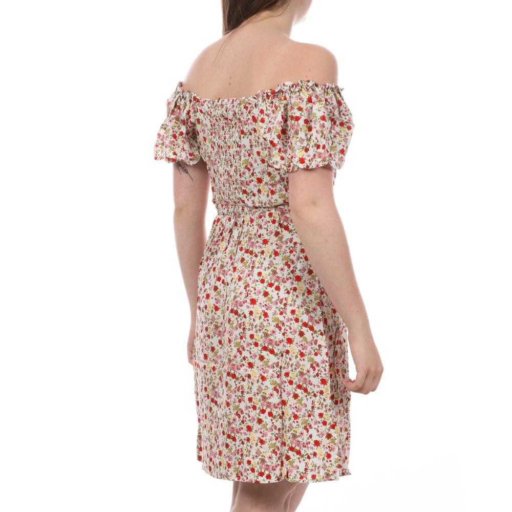 Robe Blanche à fleurs Femme Vero Moda Easy vue 2