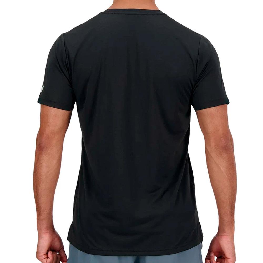 T-shirt Noir Homme New Balance New Balance MT41224 vue 2