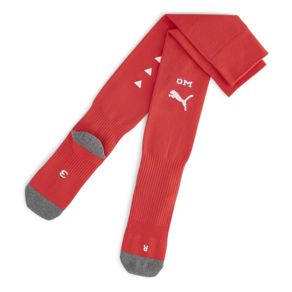 X1 Paire de Chaussette Rouge Puma Homme/Ado Team Om Stacked pas cher