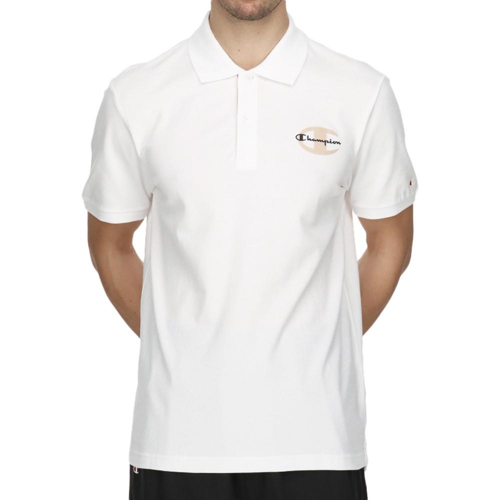 Polo Blanc Homme Champion Classic Label pas cher