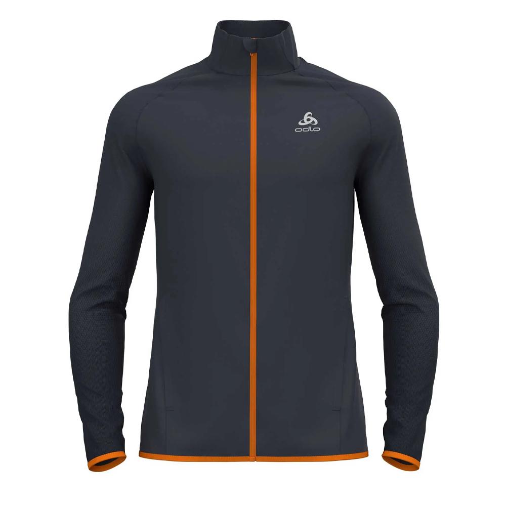 Veste de Running Gris/Orange Homme Odlo Zeroweight pas cher