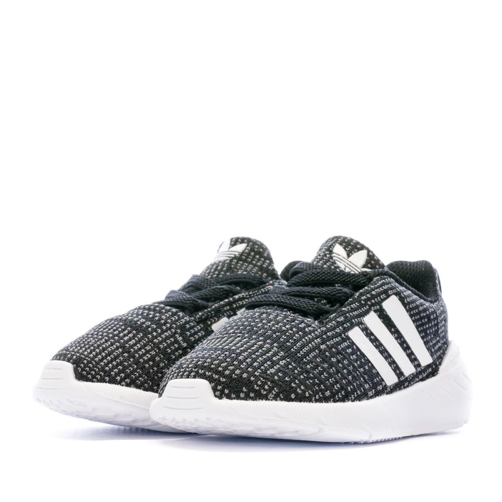 Baskets Noir/Blanc Garçon Adidas Swift Run 22 vue 6