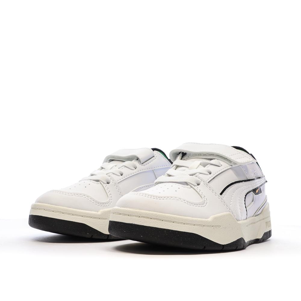 Baskets Blanches/Vertes Garçon Puma Slipstream vue 6