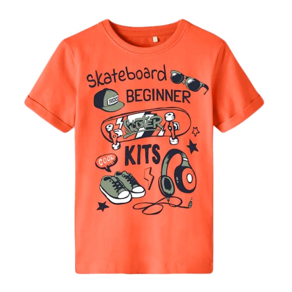 T-shirt Basique Garçon Nutmeg - Orange, Coton, Taille 12-13 Ans (occasion Bon état)