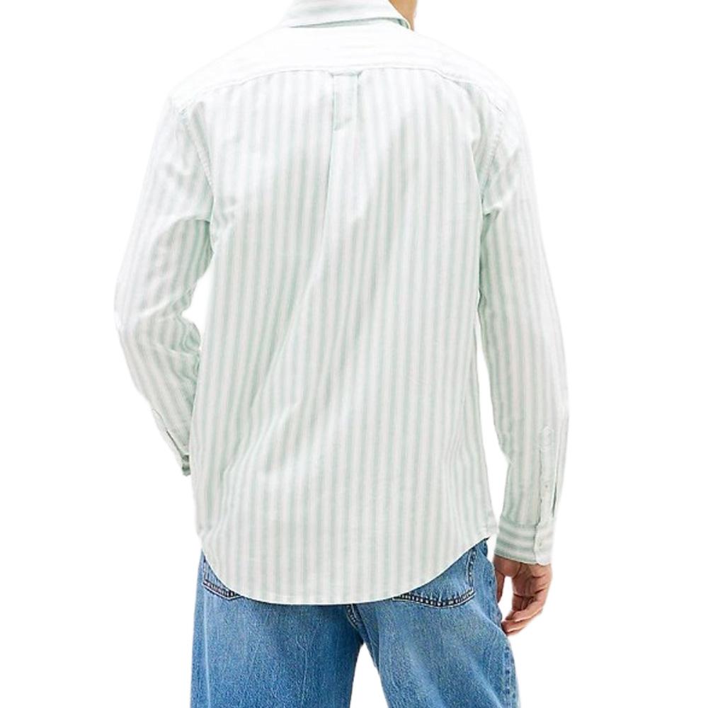 Chemise Vert/Beige Homme Tommy Hilfiger Tjm Reg Stripe vue 2