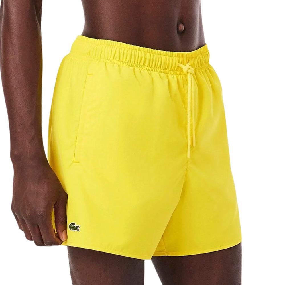 Short de bain Jaune Homme Lacoste Quick Dry pas cher