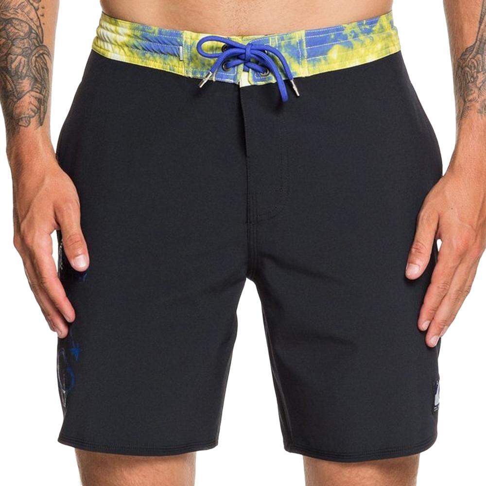 Short de Bain Noir Homme Quiksilver Out There 18 pas cher