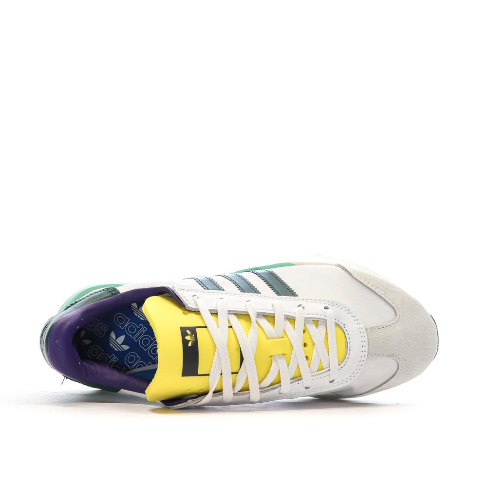 Baskets Blanches/Jaune Homme Adidas Country vue 4