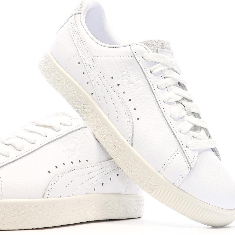 Baskets Blanches Homme Puma Clyde Premium vue 7