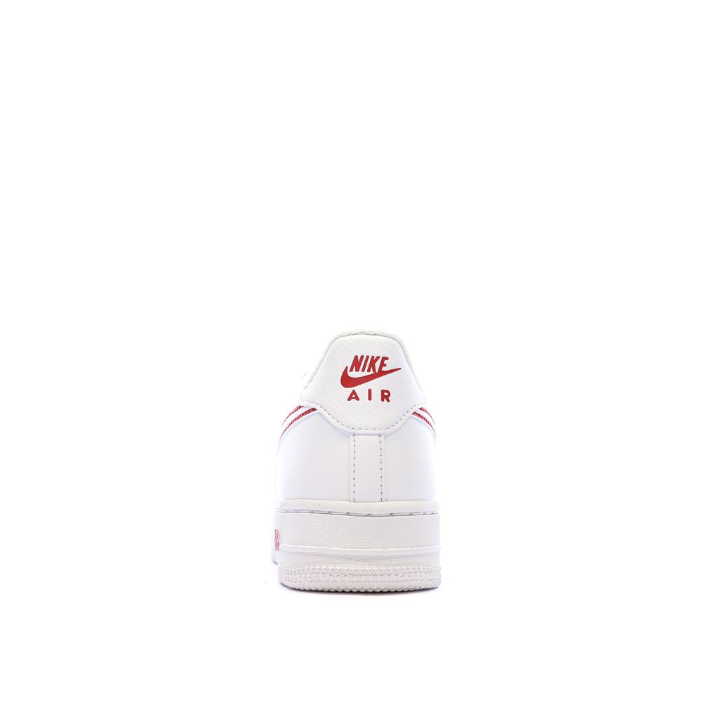 Baskets Blanche/Rouges Garçon Nike Air Force 1 vue 3