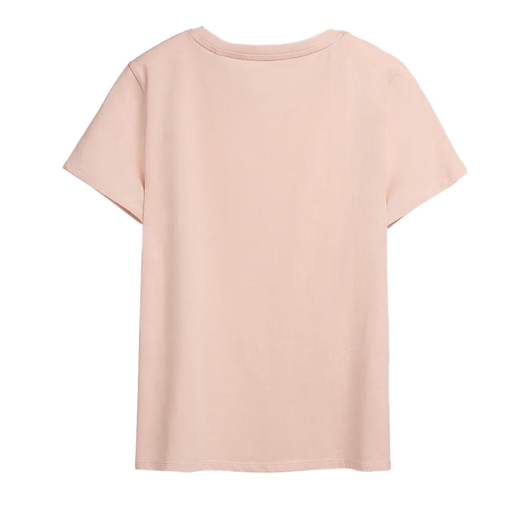 T-shirt Rose Pale Femme Teddy Smith Ribelle vue 2
