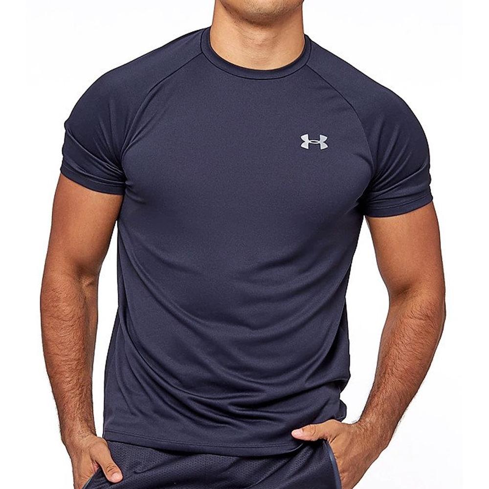 Maillot de sport Bleu Homme Under Armour Tech 2.0 SS 1326413 pas cher