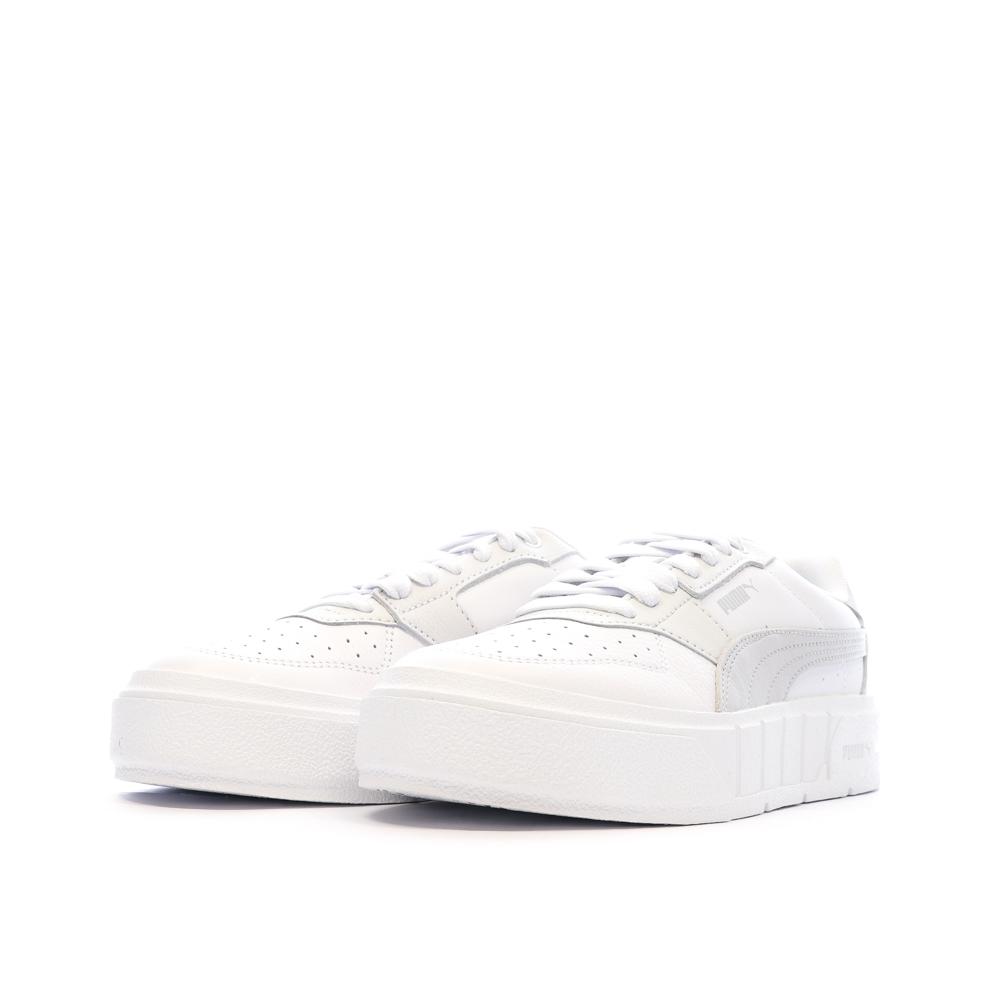 Baskets Blanches/Grises Femme Puma Cali vue 6