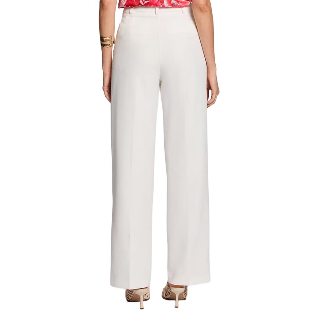 Pantalons fluide Blanc Femme Morgan Uni vue 2