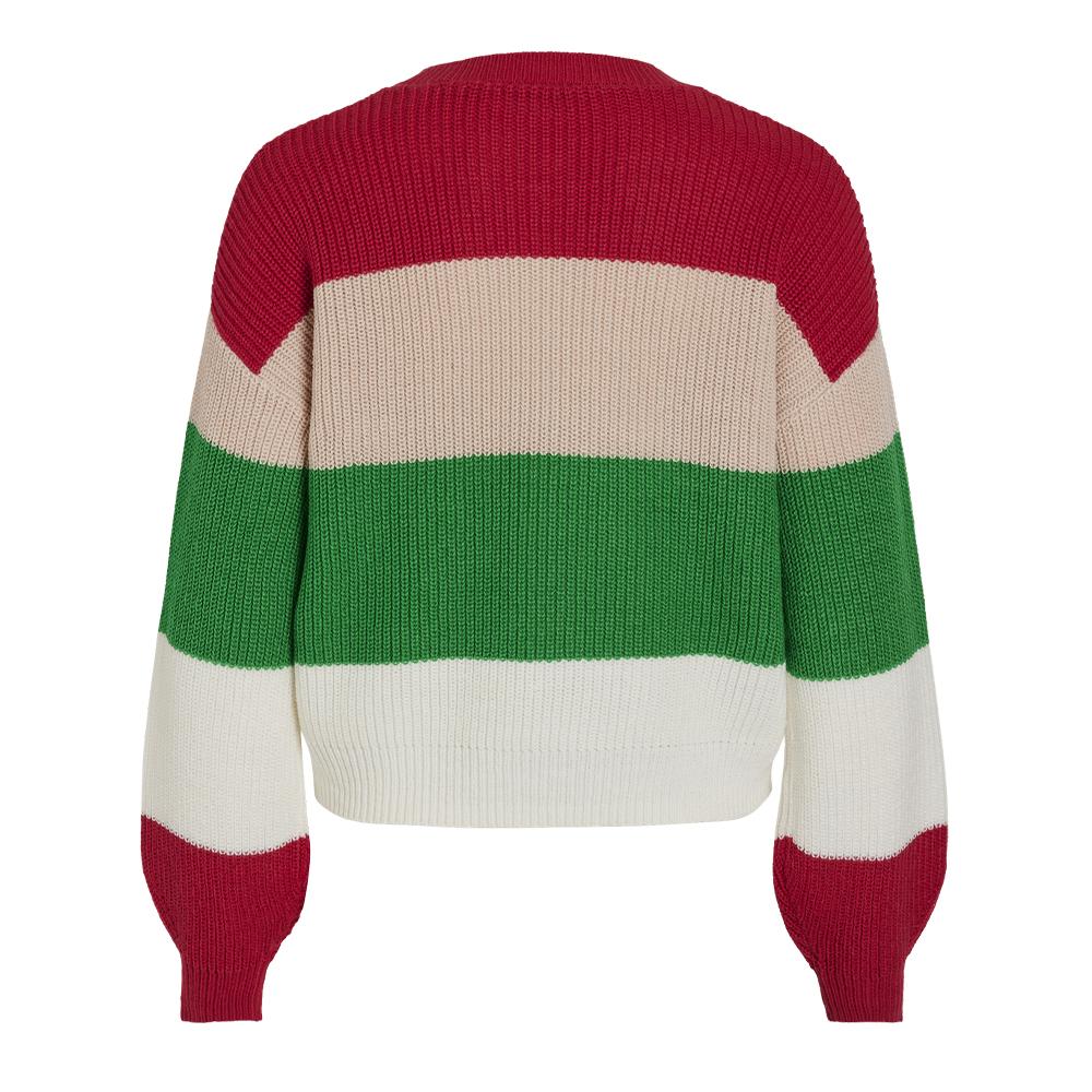 Pull Rose/Vert Femme Vila Love vue 2