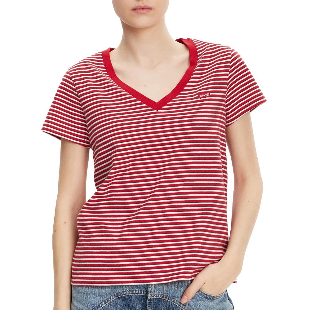 Levi's Perfect Vneck Women's Red T-Shirt affordable