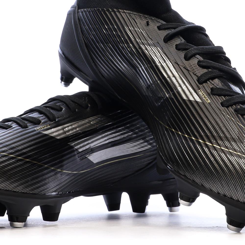 Chaussures de Foot Noires Adidas F50 League Mid SG vue 7