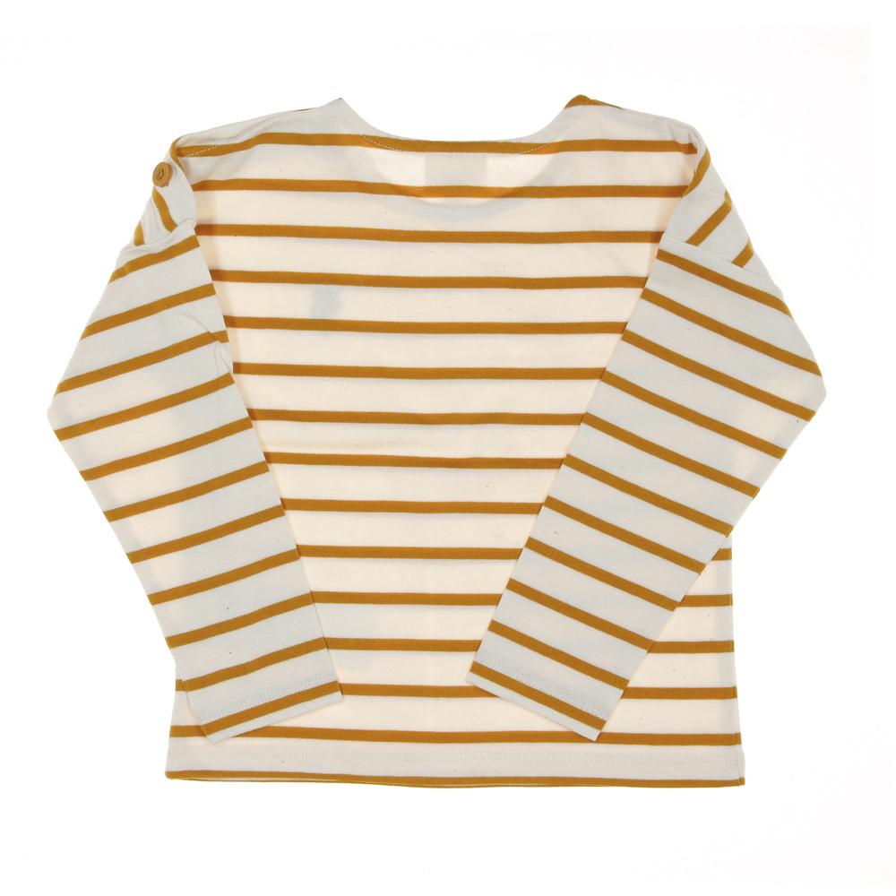 T-shirt Jaune à Rayures Enfant EOM Elorisa vue 2
