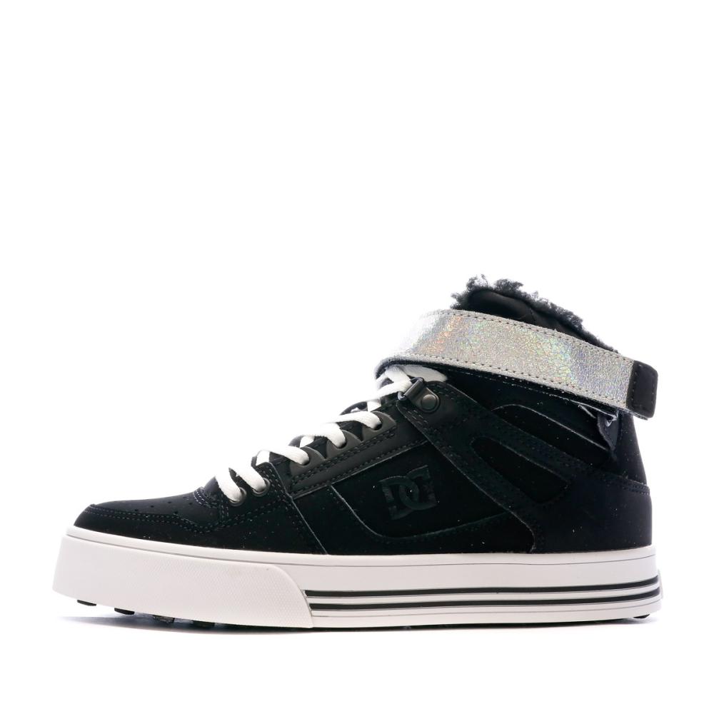 Baskets Noir Femme Dc shoes Pure Hi-top pas cher