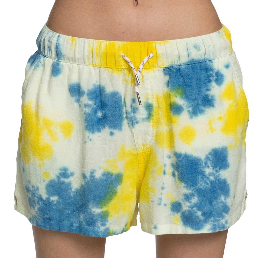 Short Écru/Jaune/Bleu Femme Quiksilver Elasti pas cher