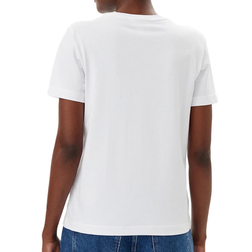 T-Shirt Blanc Femme Calvin Klein Jeans Archive vue 2