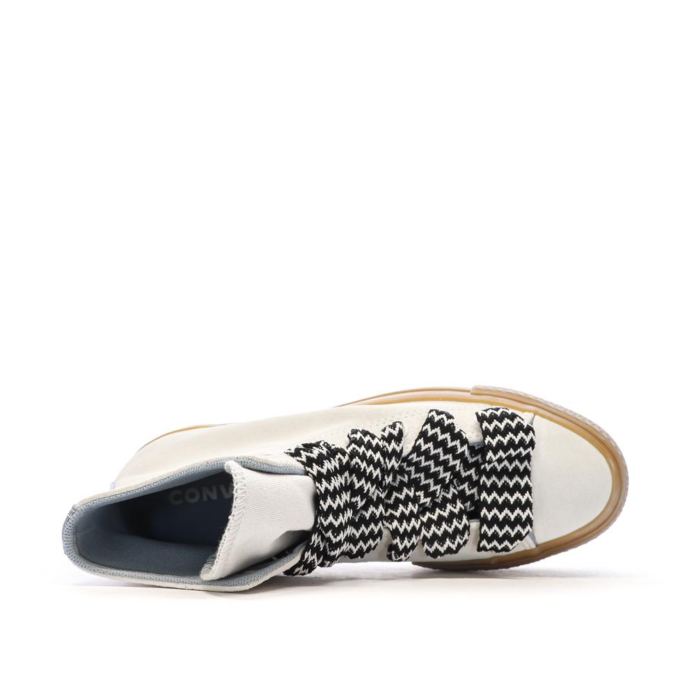 Baskets Blanches Femme Converse Suede A10414C vue 4