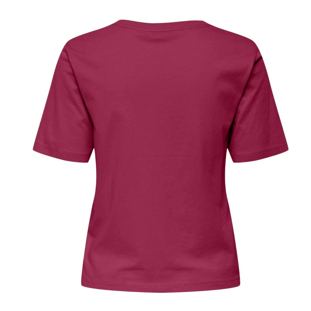 T-shirt Rose Fushia Femme JDY Rex 15352294 vue 2