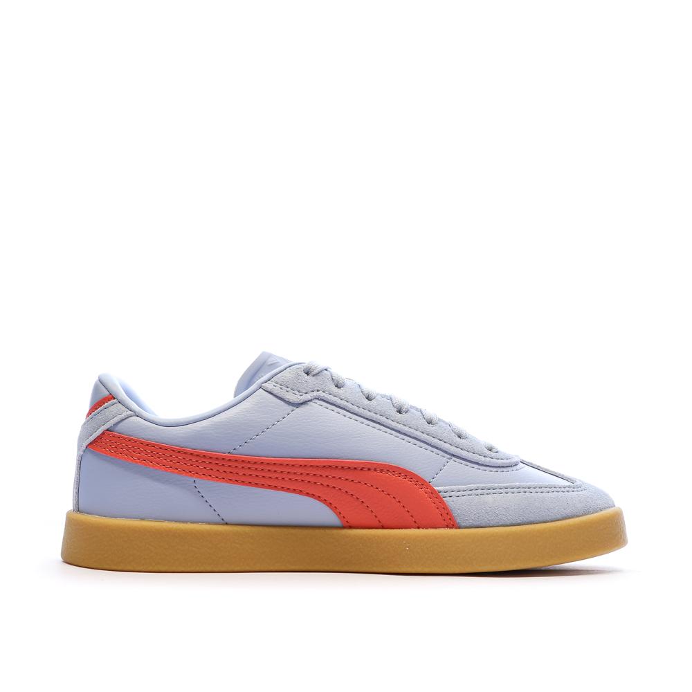 Basket Bleu/Orange Mixte Puma Club Ii Era vue 2